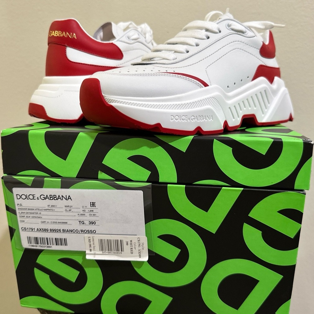 Dolce and Gabbana Daymaster leather sneakers, size 37 made in Italy